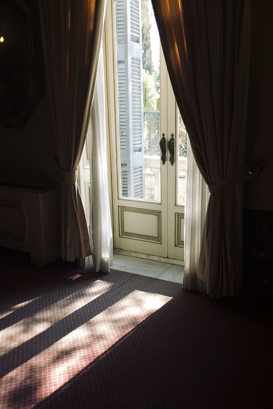 corfu, greece, contrast, window, castle, light, curtain, indoors HD wallpaper