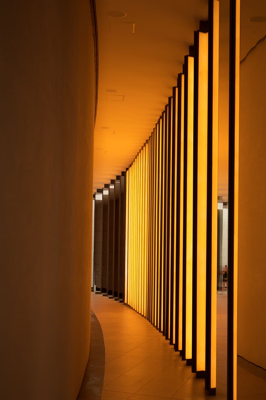beige painted wall, indoors, corridor, arcade, architecture, no people HD wallpaper