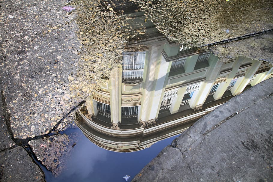 reflection, water, building, architecture, built structure HD wallpaper