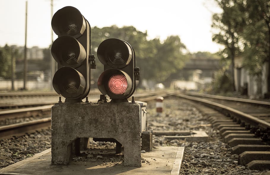 train, curio, rail transportation, track, railroad track, focus on foreground HD wallpaper