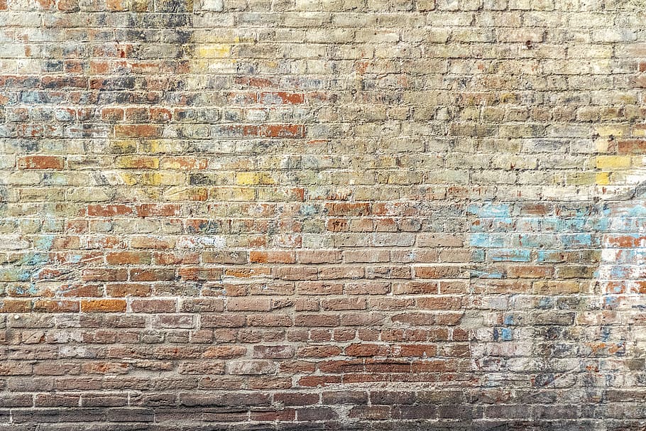 Closeup Photo of Brown Brick Wall, art, background, bricks, brickwall