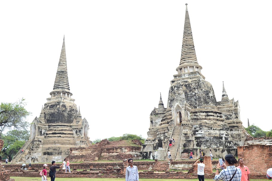 thailand, building, monument, built structure, architecture HD wallpaper