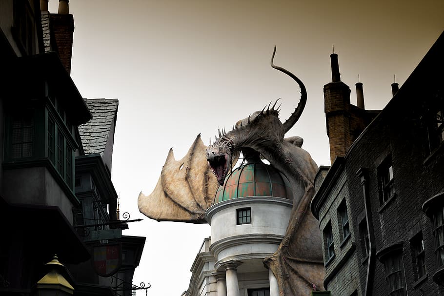 dragon on dome building, building exterior, architecture, built structure HD wallpaper
