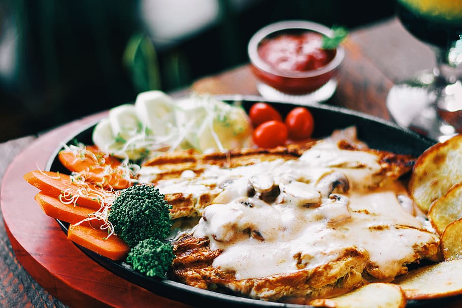 cooked food, plant, pizza, vegetable, broccoli, point coffee HD wallpaper
