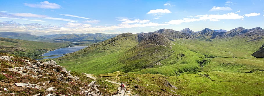 ireland, connemara, mountains, landscape, green, hiking, nature, HD wallpaper