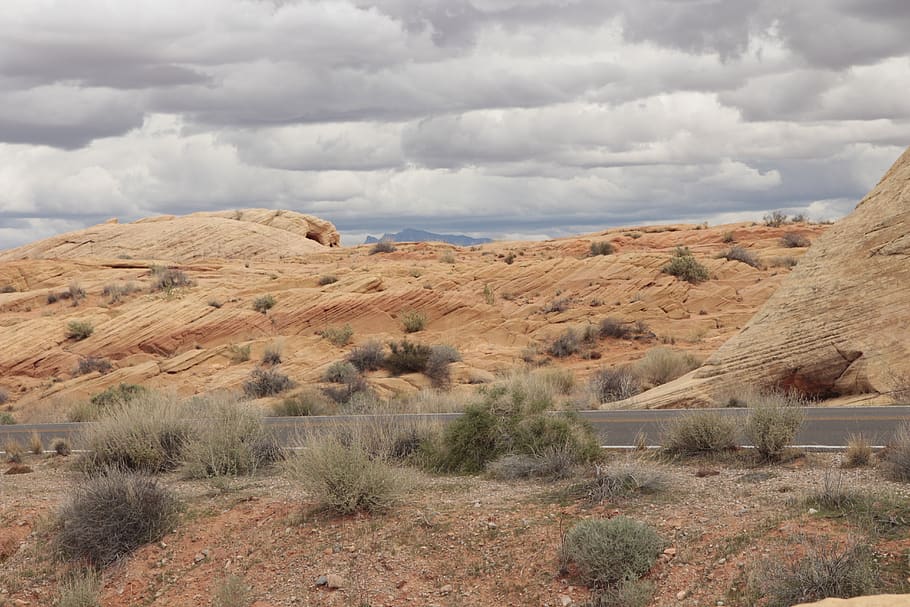 desert, landscape, cloudy, scenic, sage, cloud - sky, environment HD wallpaper