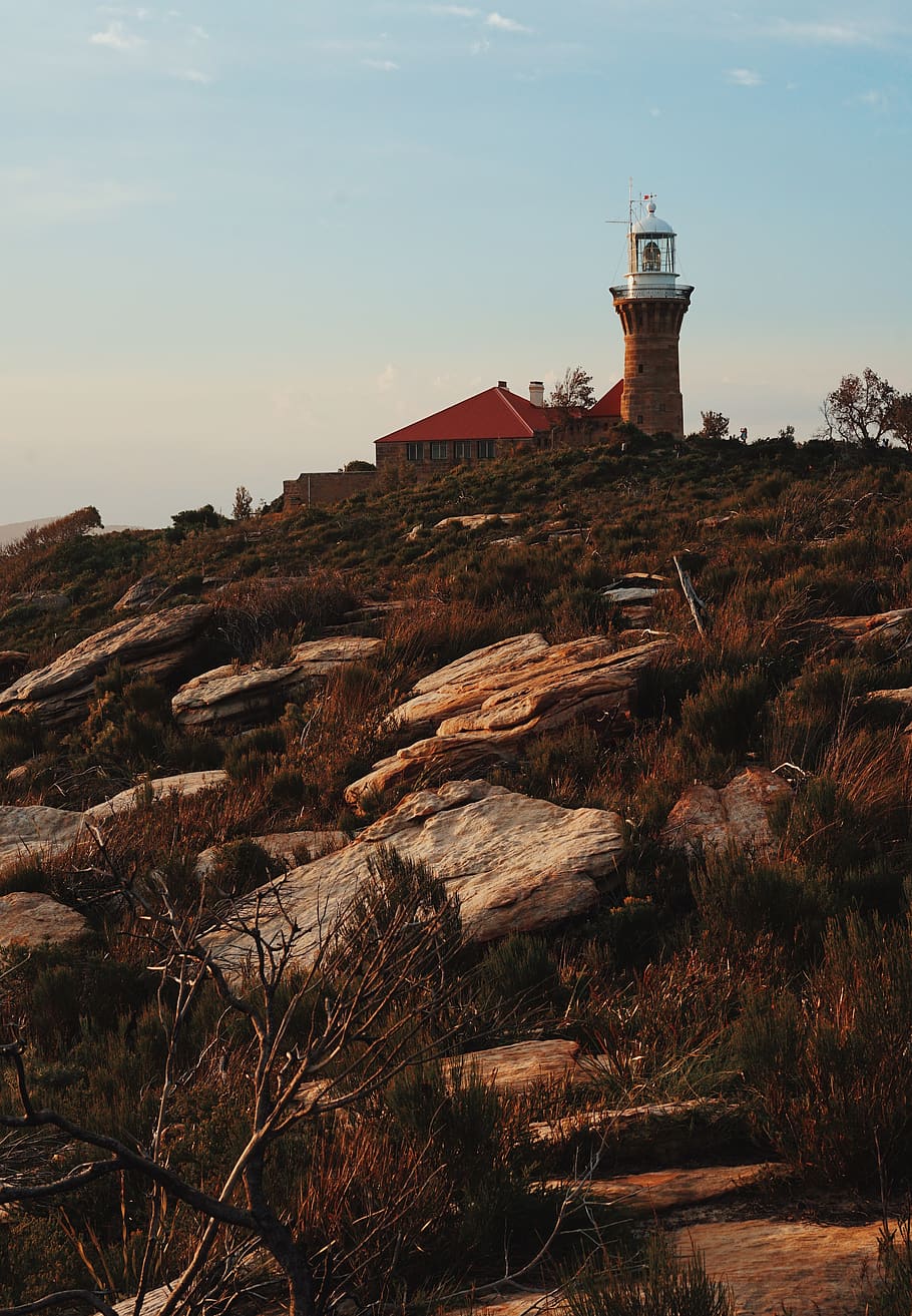 step stones, building, tower, architecture, beacon, lighthouse HD wallpaper