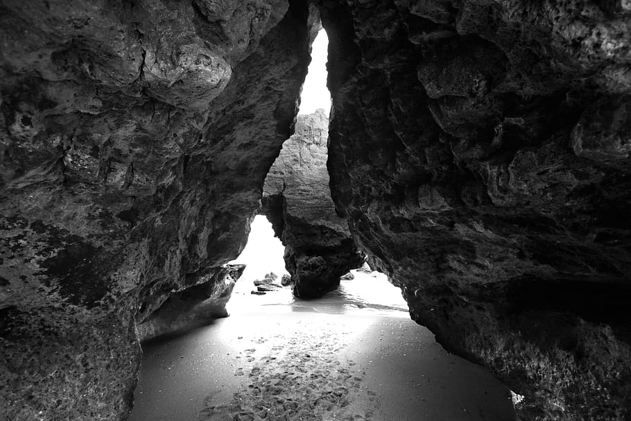 portugal, faro, rock, rock formation, solid, rock - object HD wallpaper