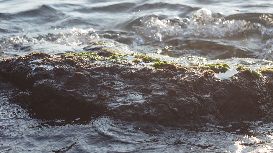 small, island, tilt, shift, tilt-shift, pseudo, sea, water HD wallpaper