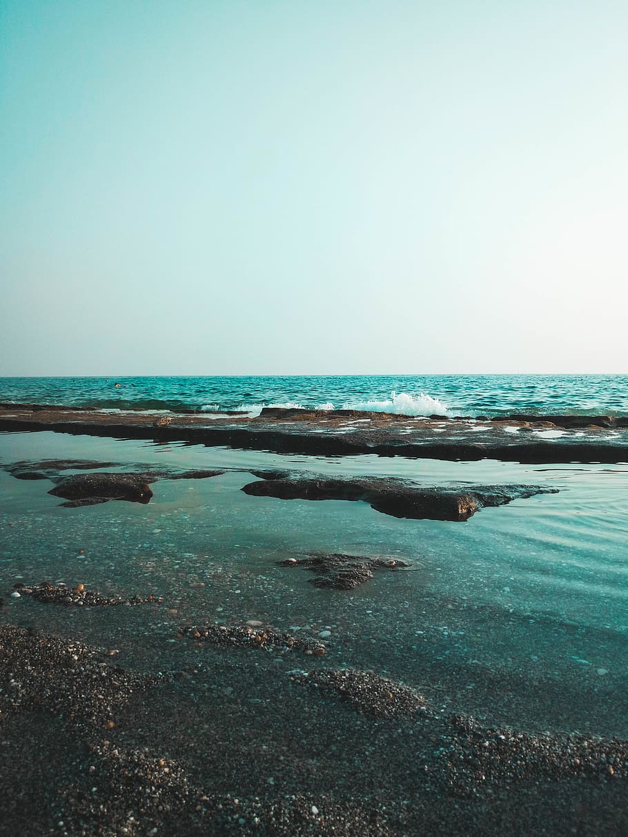 turkey, antalya, shore, wave, blue, sea, teal, love, cyan, beach HD wallpaper