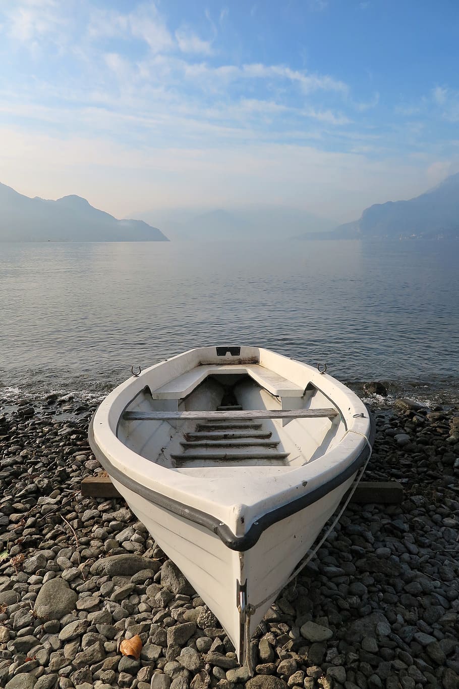italy, dervio, water, nautical vessel, sky, scenics - nature HD wallpaper