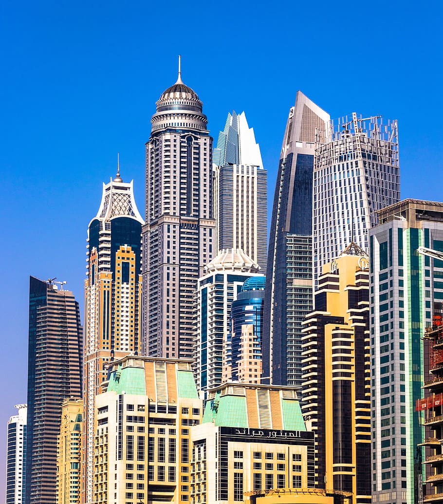 City Building Under Clear Sky, architecture, high, skyline, skyscrapers HD wallpaper