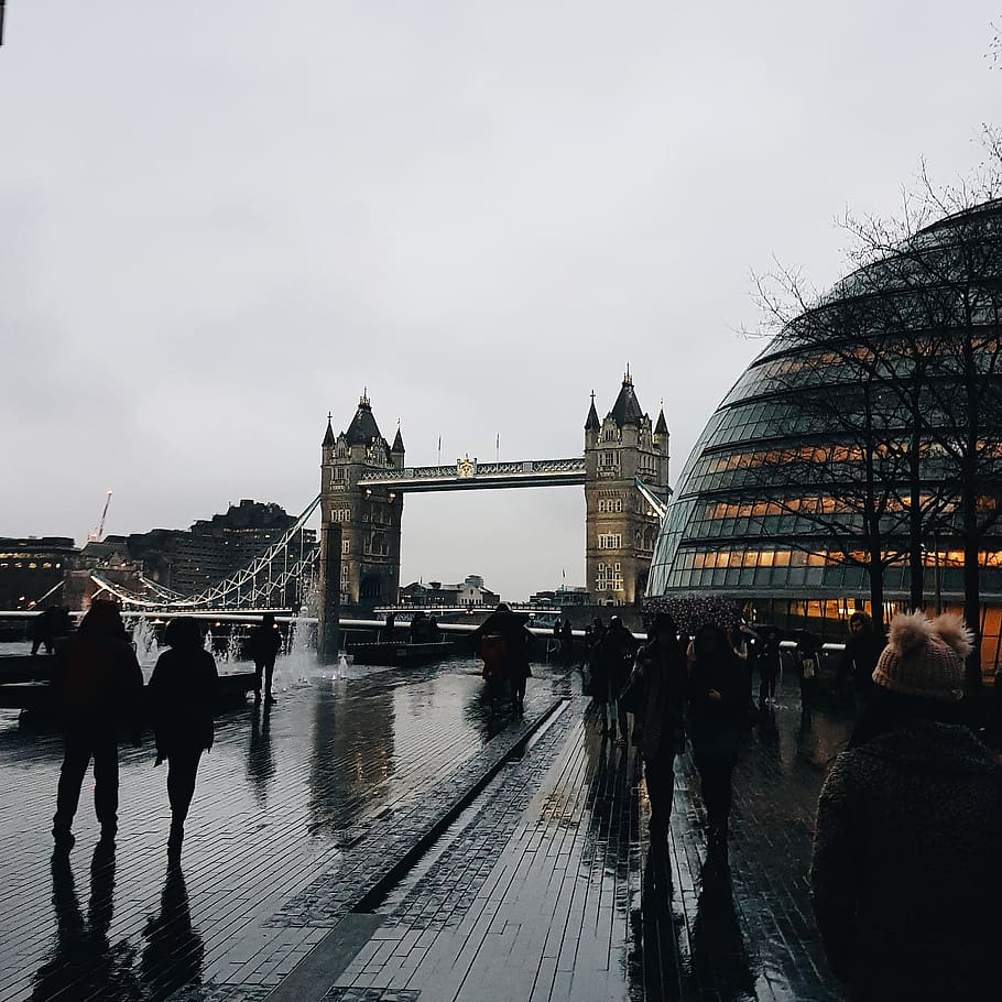 Tower Bridge, London, architecture, building, city, landmark HD wallpaper