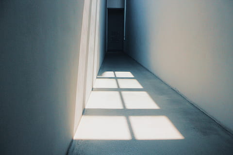 Empty Hallway, contemporary, door, indoors, inside, interior HD wallpaper