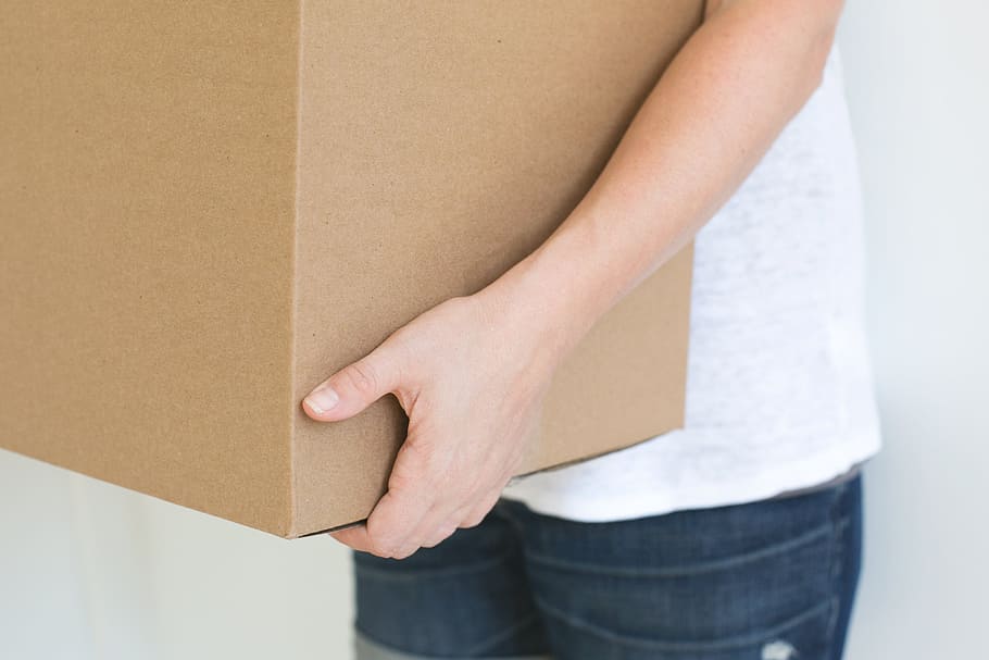 Person Holding Box Photo, Shipping, cardboard, cardboard box HD wallpaper