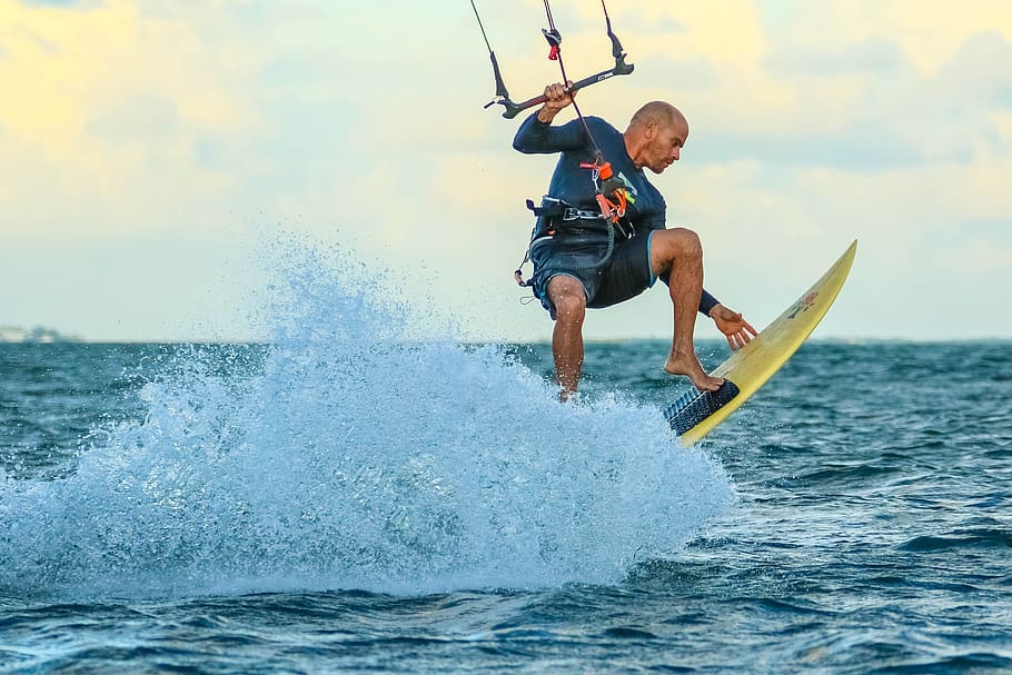 Photo of Man Surfing, action, active, activity, exhilaration HD wallpaper