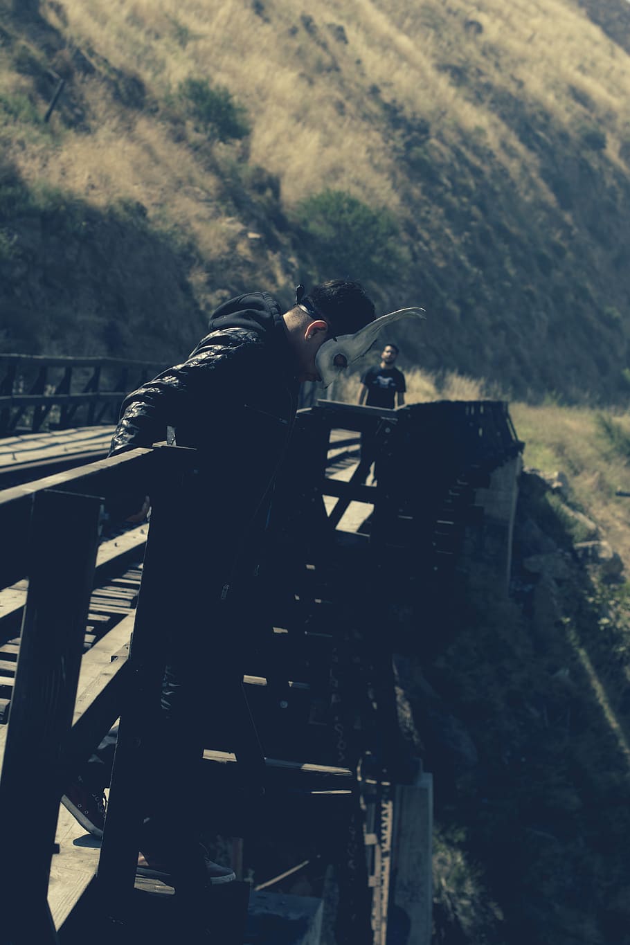 mexico, tijuana, rabbit, men, train tracks, jumping, one person HD wallpaper