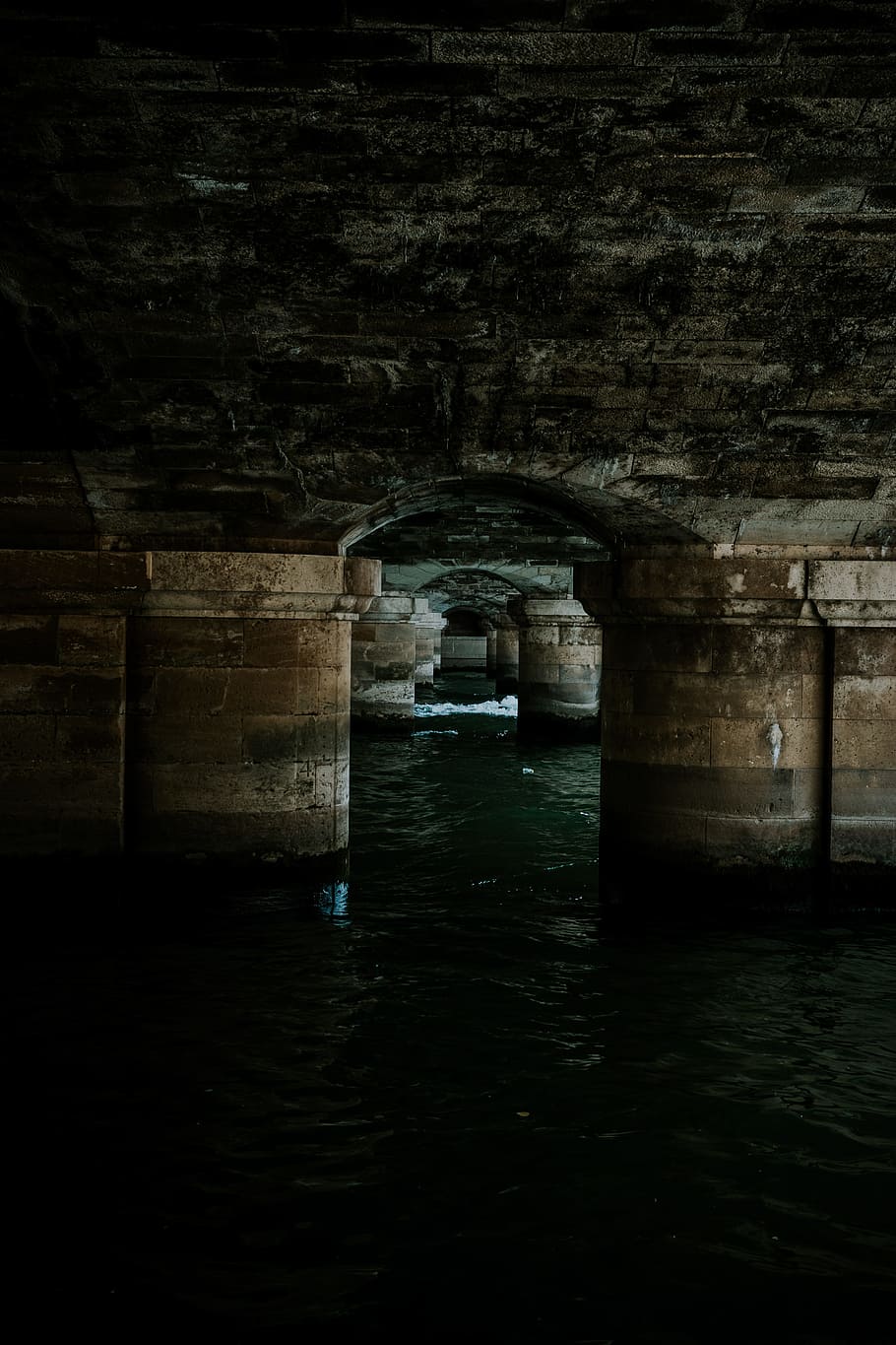 First Person Perspective Photography of Structure on Body of Water HD wallpaper