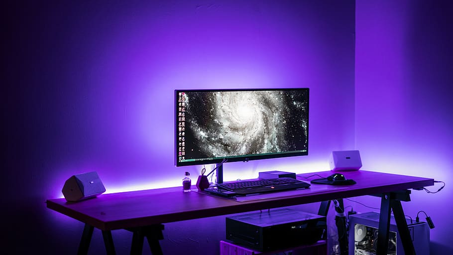 computer, keyboard, apple, electronics, modern, technology HD wallpaper