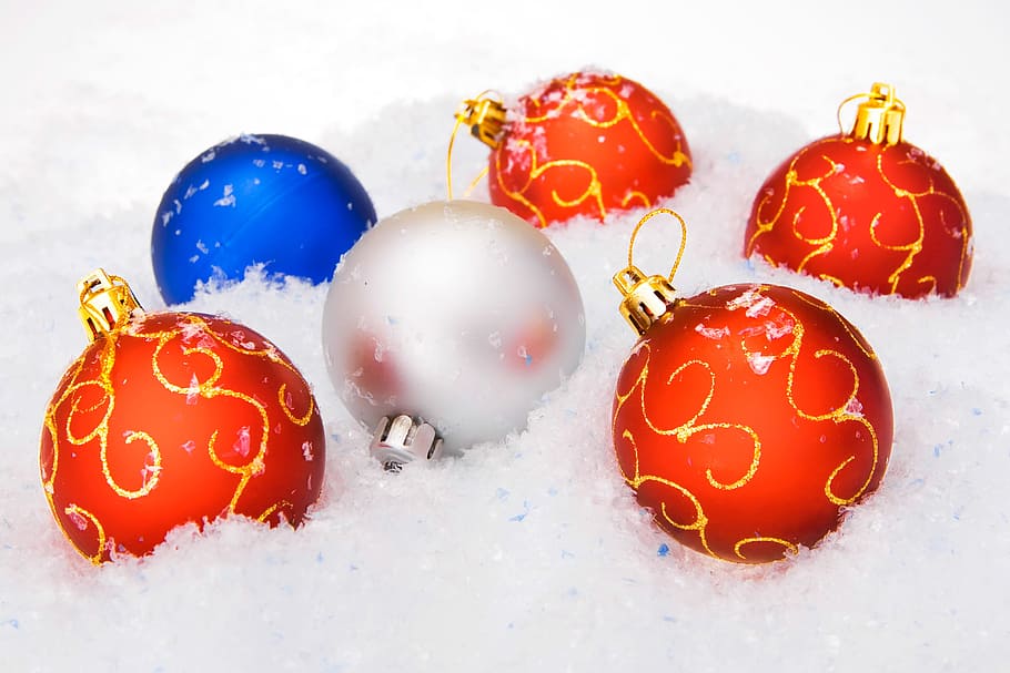 background, ball, bauble, balls, baubles, christmas, close-up HD wallpaper