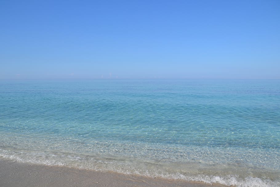 sea, tranquility, beauty in nature, scenics - nature, sky, water HD wallpaper