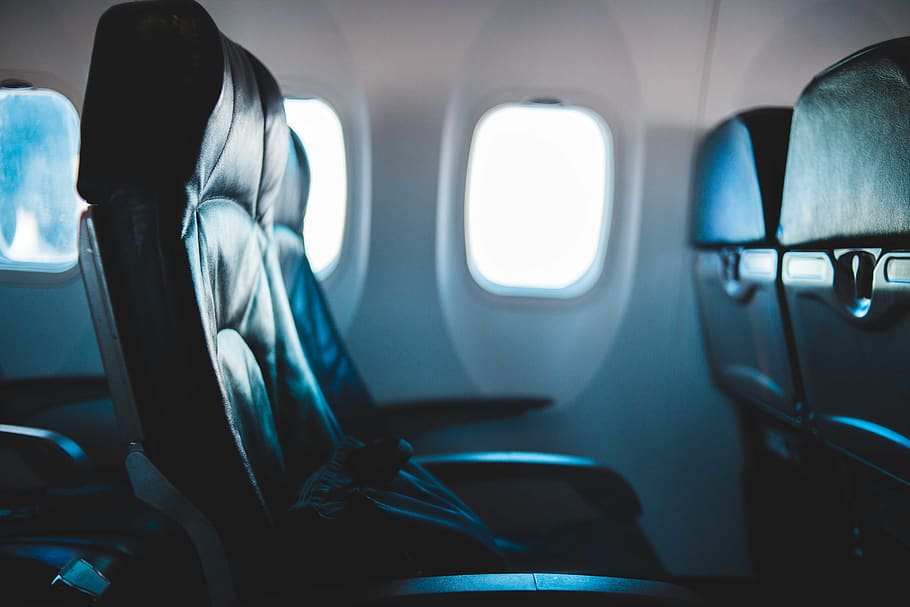 black passenger seat, vehicle interior, mode of transportation HD wallpaper