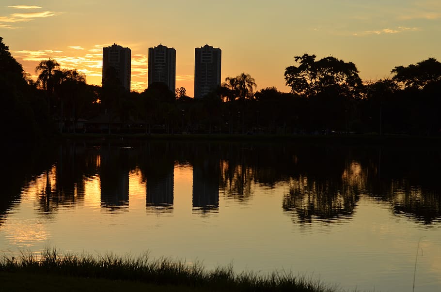 brazil, curitiba, reflection, architecture, built structure HD wallpaper
