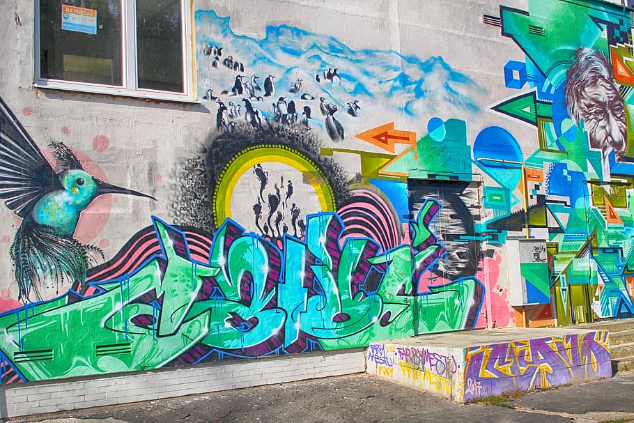 graffiti, art, sprays, art and craft, creativity, multi colored HD wallpaper