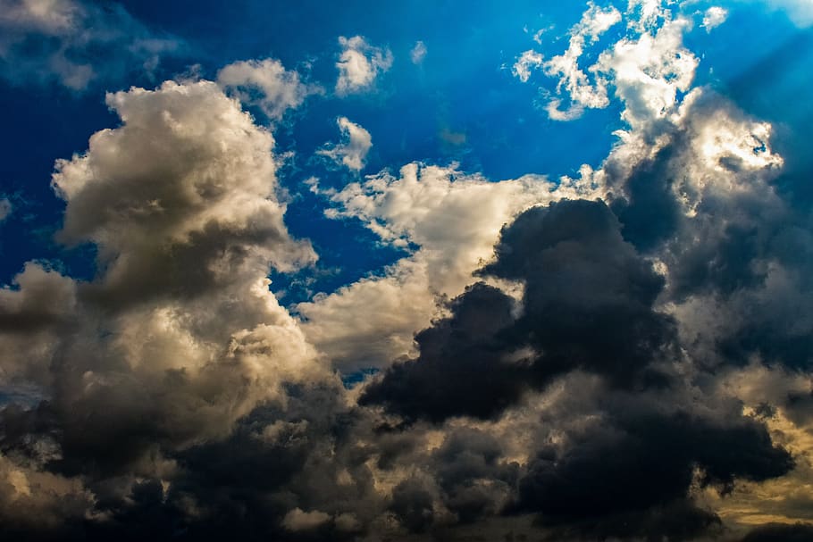 clouds, white, nature, cloudscape, weather, sky, environment HD wallpaper