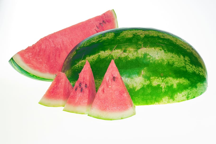watermelon, slice, isolated, dessert, white, dietfood, sweetfood HD wallpaper