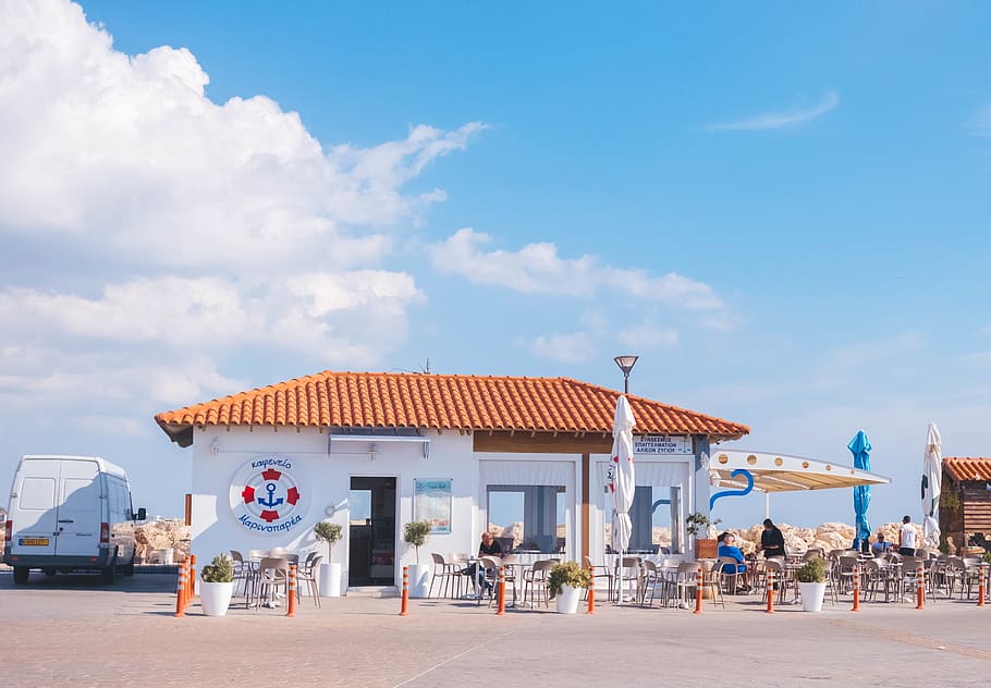 White Store, architecture, building, cyprus, daylight, daytime HD wallpaper