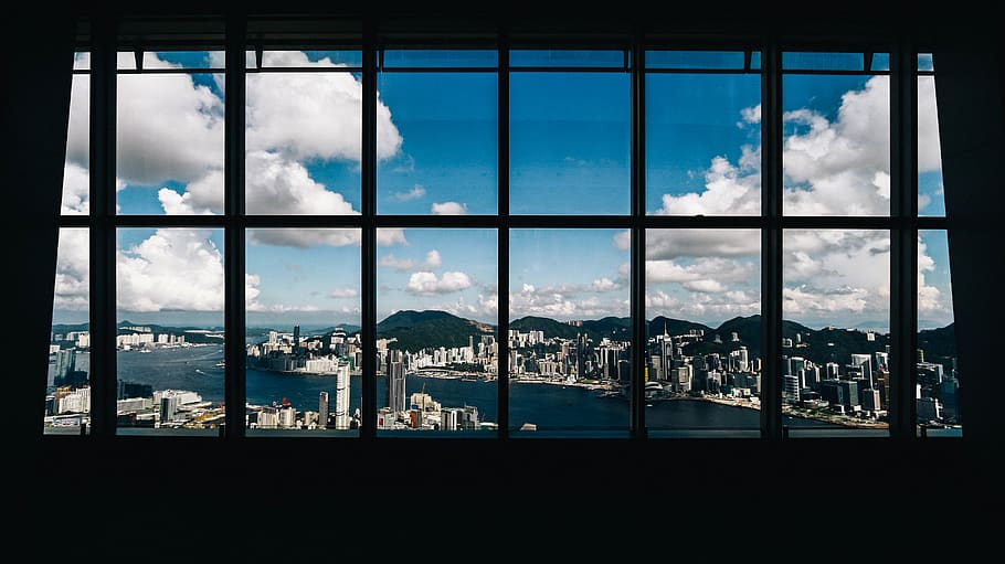 hong kong, architecture, built structure, city, cloud - sky HD wallpaper