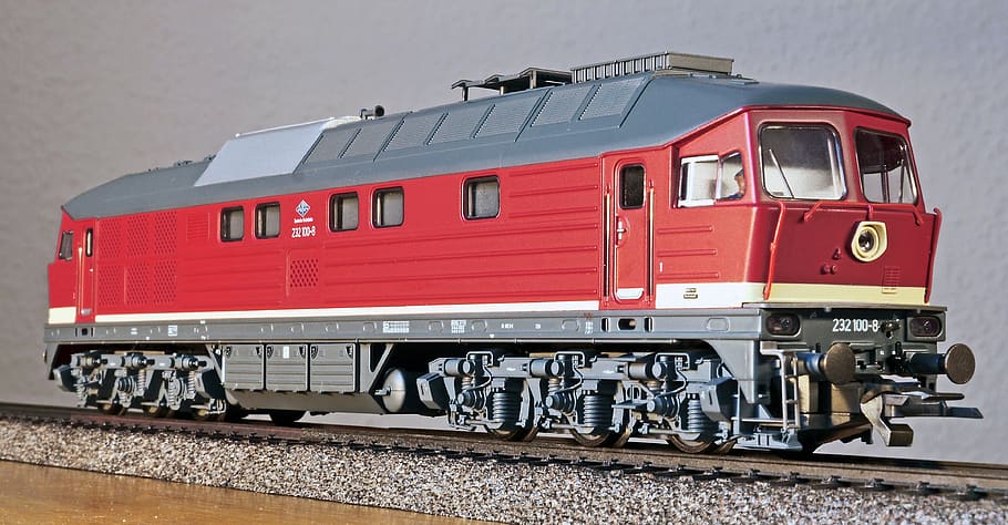 diesel locomotive, model, scale h0, dr, deutsche bahn, universal locomotive