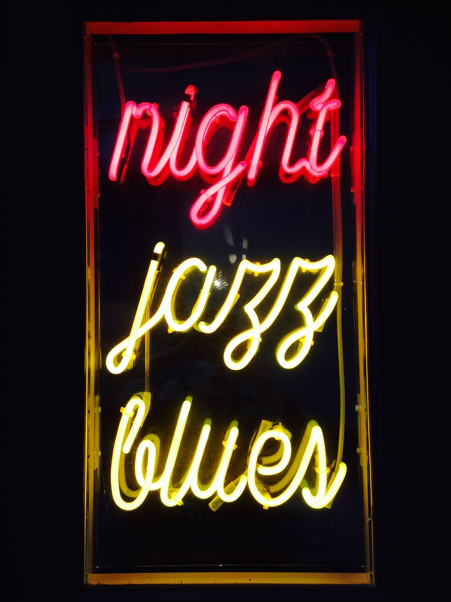 HD wallpaper: spain, madrid, blues, neon, sign, night, nightlife ...