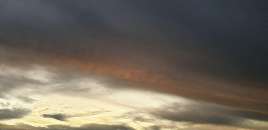 gray clouds, cloud - sky, beauty in nature, cloudscape, scenics - nature HD wallpaper