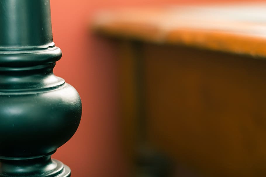 Photo of a Green Vase, blur, blurred background, ceramic, close-up HD wallpaper