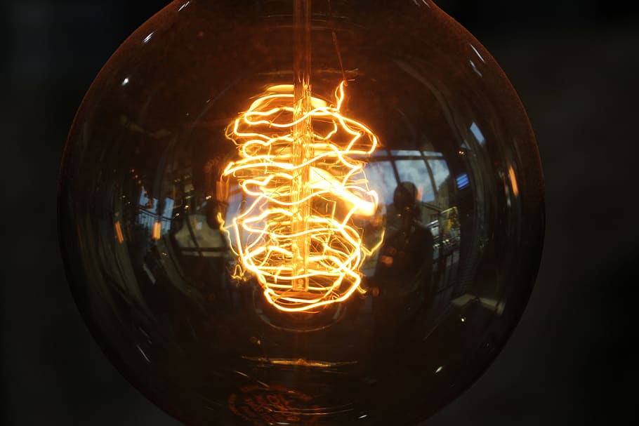 lamp, light bulb, lighting, electric, glass, energy, the light emitting, HD wallpaper