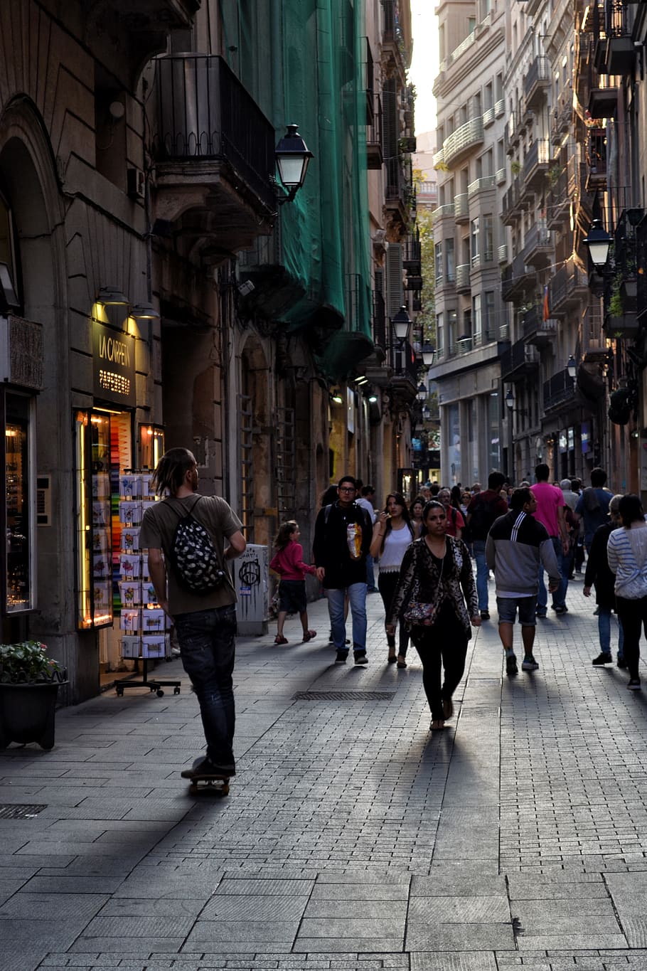 spain, barcelona, city, street, architecture, building exterior HD wallpaper