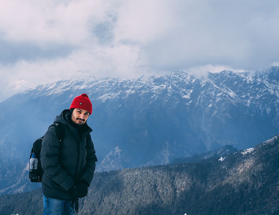 nature, mountain, outdoors, mountain range, clothing, coat HD wallpaper