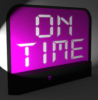 On Time Digital Clock Meaning Punctual And Not Late, be on time HD wallpaper