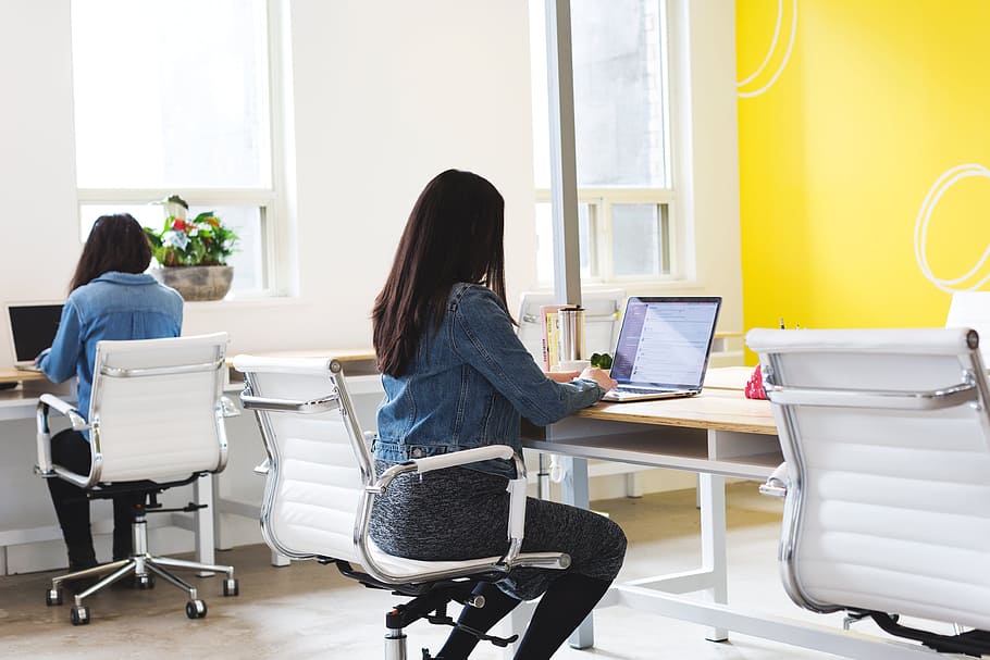 Women Work Office Photo, Business, Laptop, Computer, Keyboard