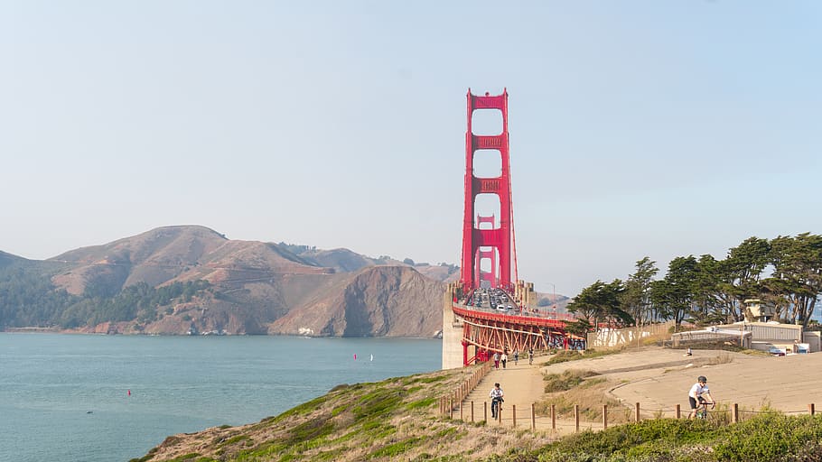 Hd Wallpaper Golden Gate Bridge San Fransisco California Hiking Travel Wallpaper Flare