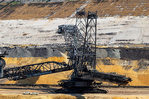 HD wallpaper: open pit mining, bucket wheel excavators, carbon ...