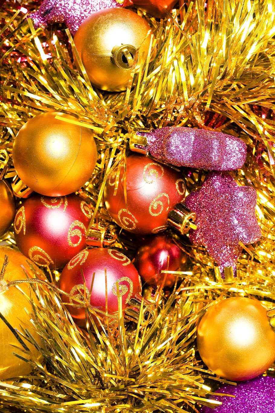 background, ball, bright, celebration, christmas, christmas-tree HD wallpaper