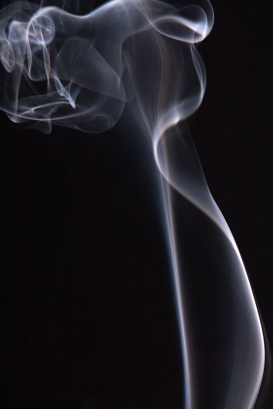 smoke, background, black, white, graphic, hot, isolated, curve HD wallpaper