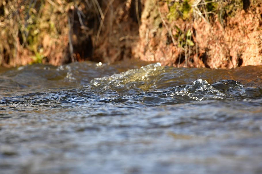 water, motion, nature, no people, flowing water, land, surface level HD wallpaper