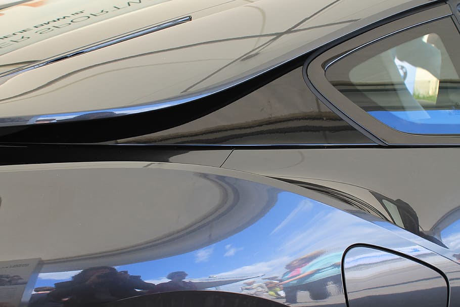 auto, e car, paint, mirroring, sports car, reflection, glass - material HD wallpaper