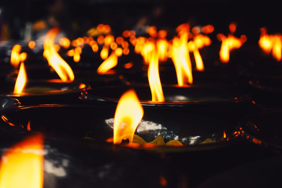 burning, fire, flame, fire - natural phenomenon, heat - temperature HD wallpaper