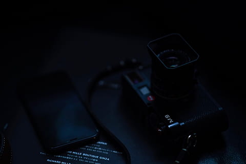 black mirrorless camera, electronics, camera lens, digital camera HD wallpaper