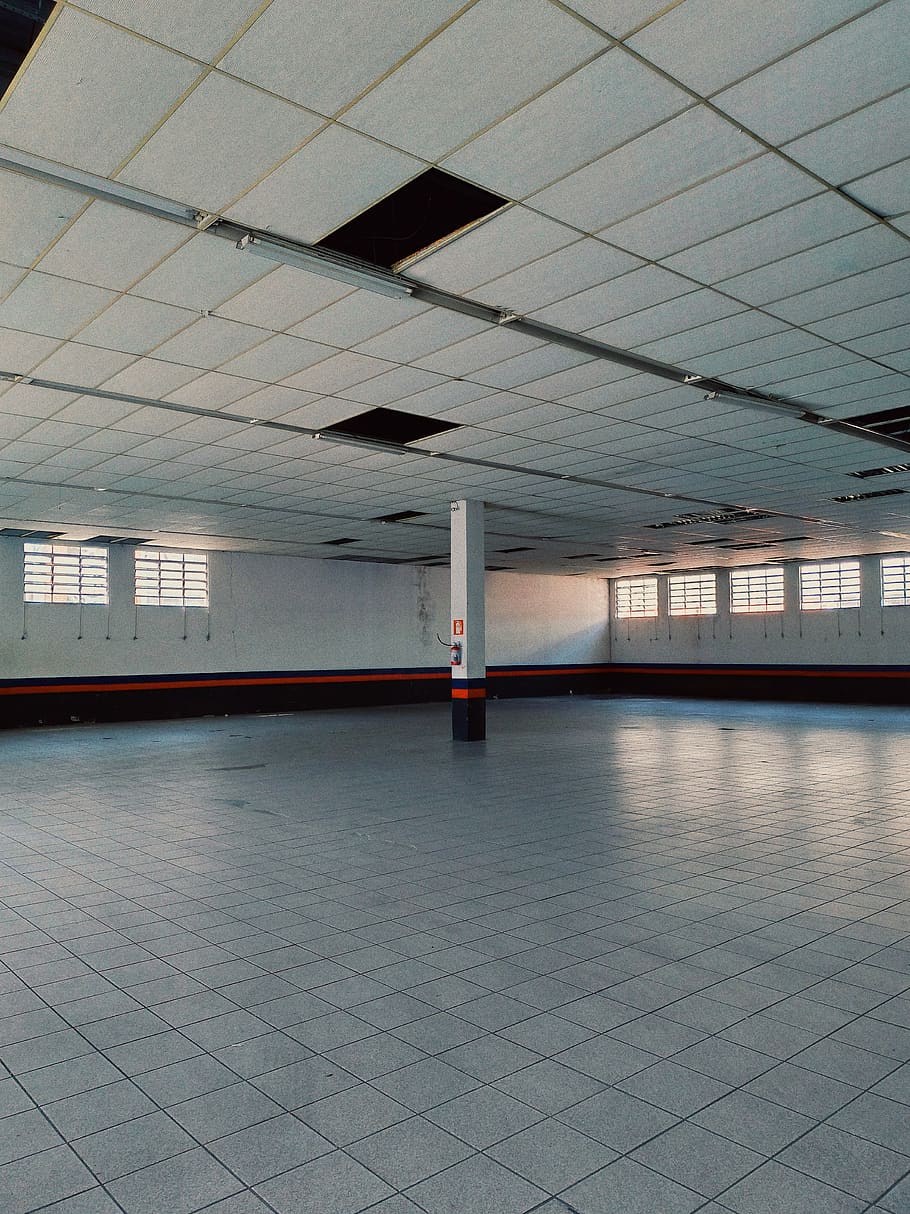 Empty Room, architecture, building, ceiling, indoors, flooring, HD wallpaper